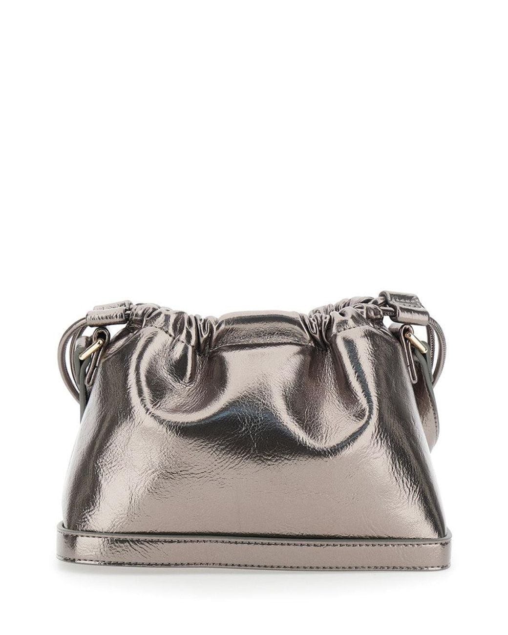 A.P.C. Metallic Pale Ninon Mini Bucket Bag