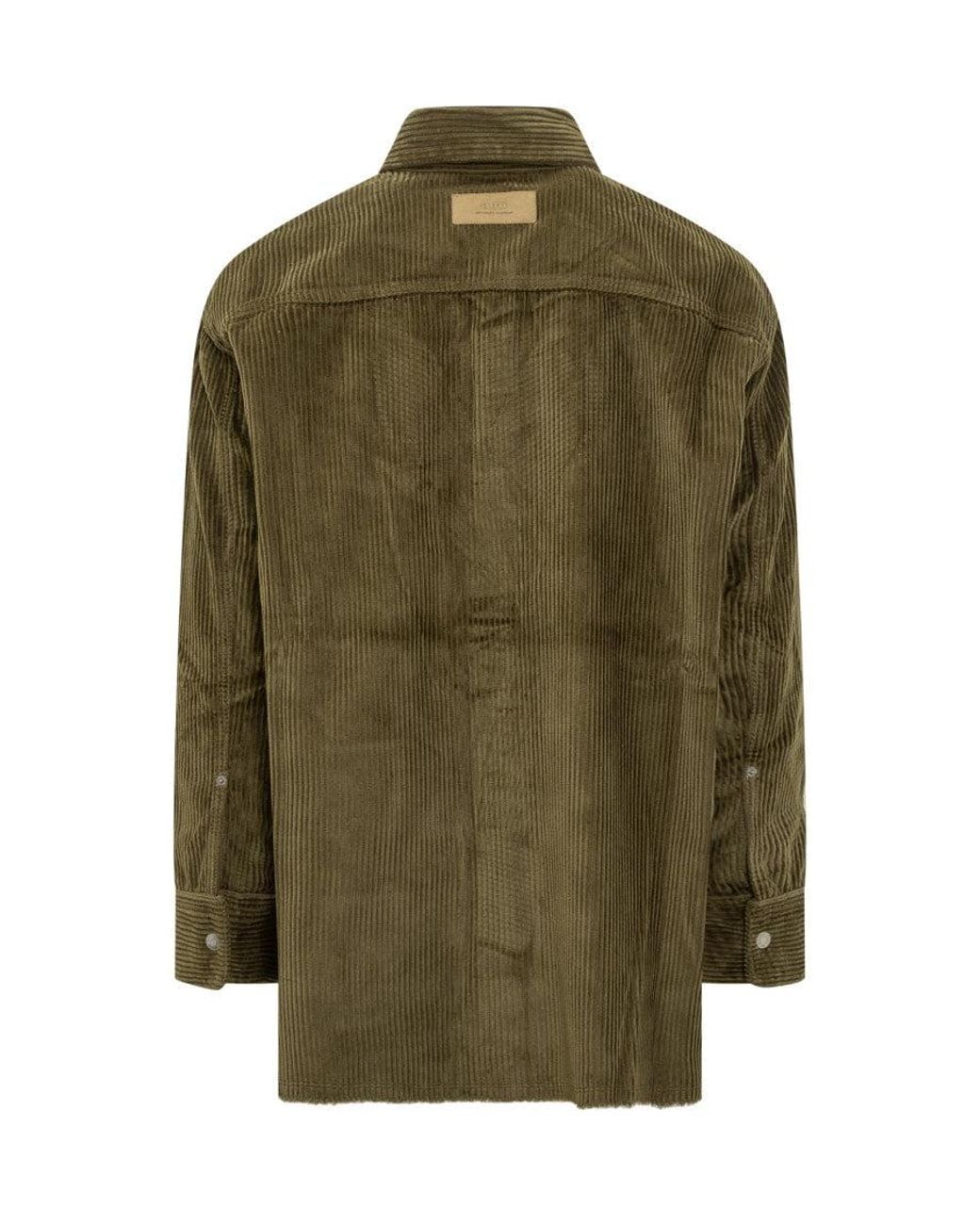 AMI Green Regular Solid Shirt for men