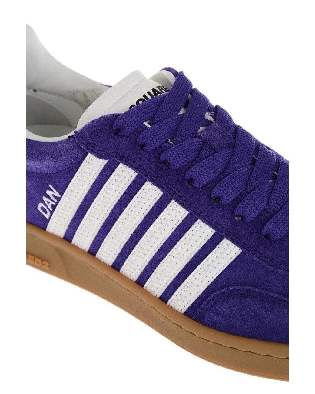 DSquared² Purple Stripes Boxer Sneakers