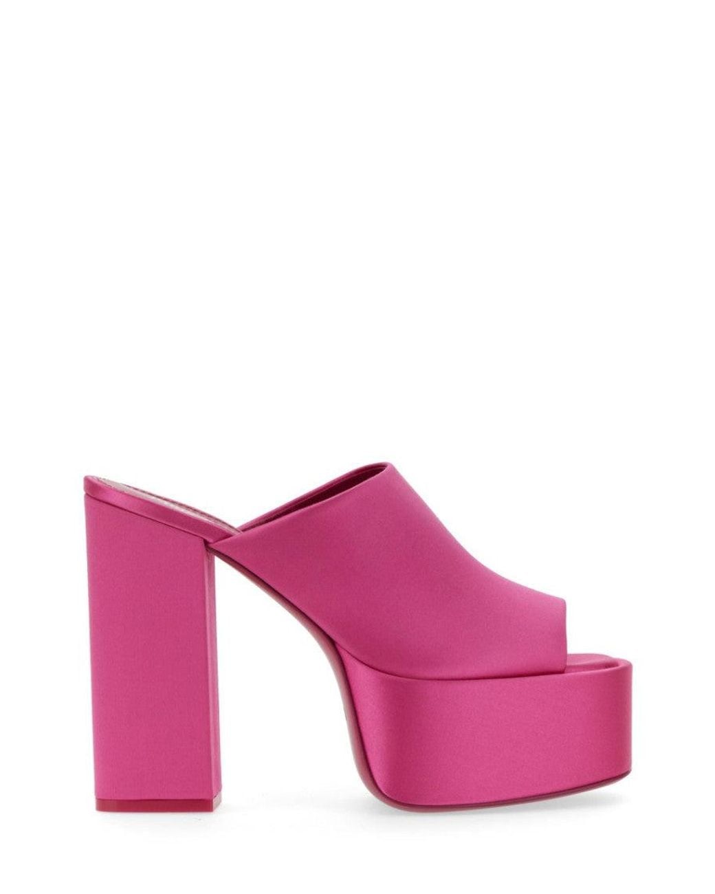 Paris Texas Pink Fuchsia Slip On Heels