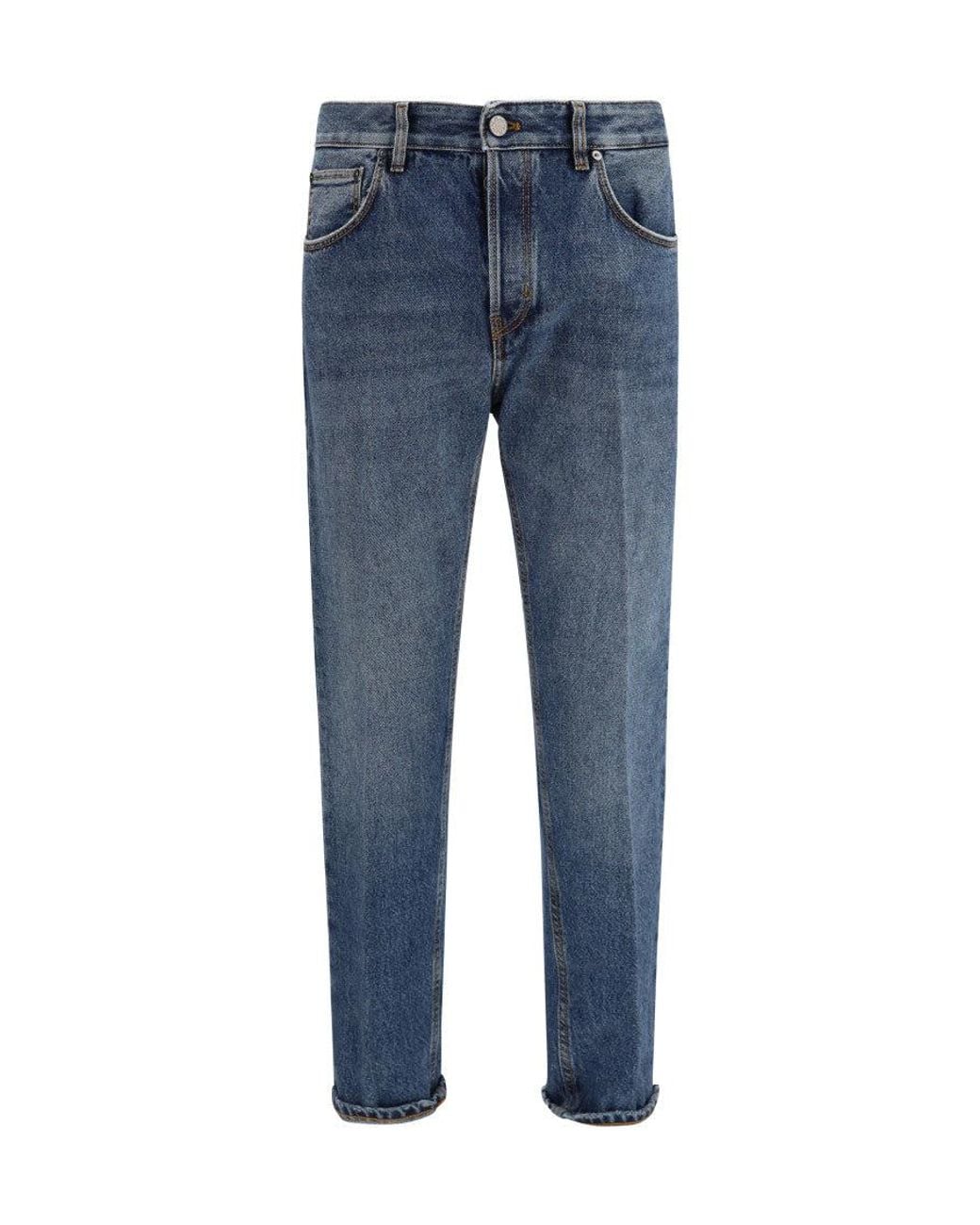 PT Torino Blue Mid Rise Jeans for men
