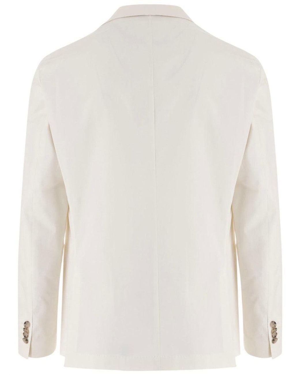 Boss White Single Breasted Blazer for men