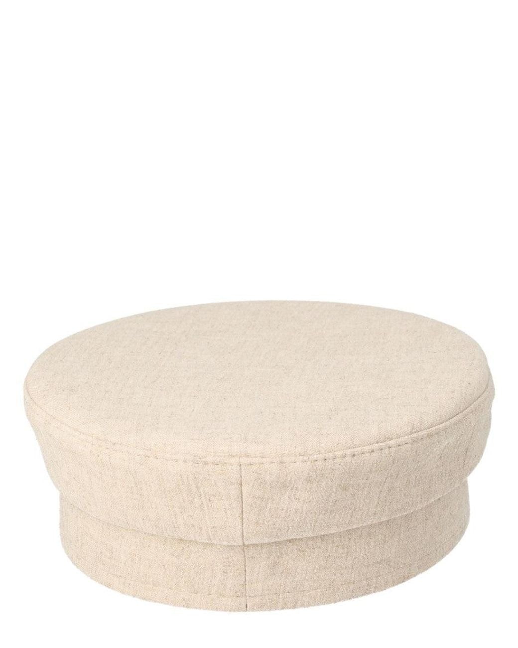 Ruslan Baginskiy Natural Baker Boy Hat Linen Viscose