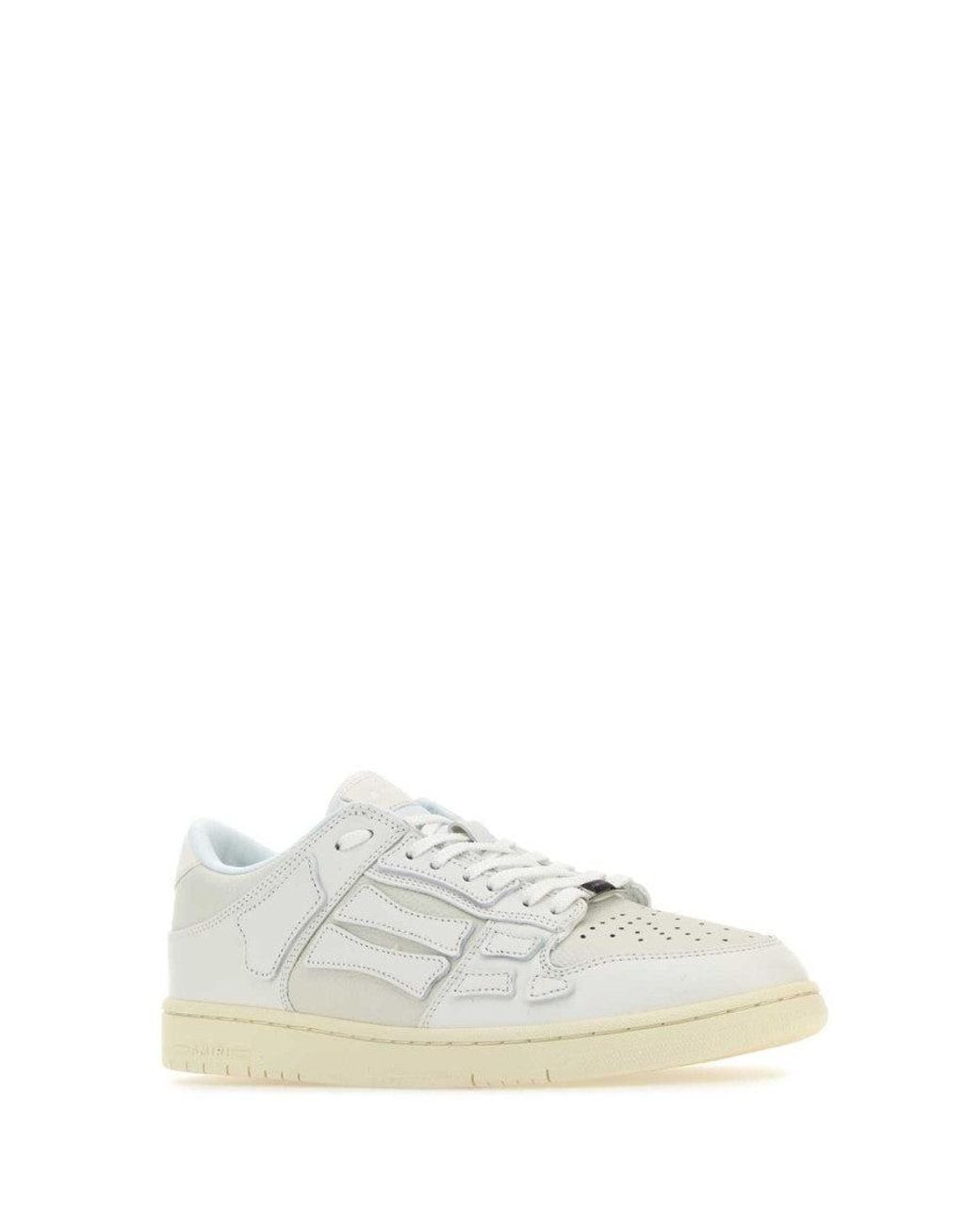 Amiri White Leather Skel Sneakers for men