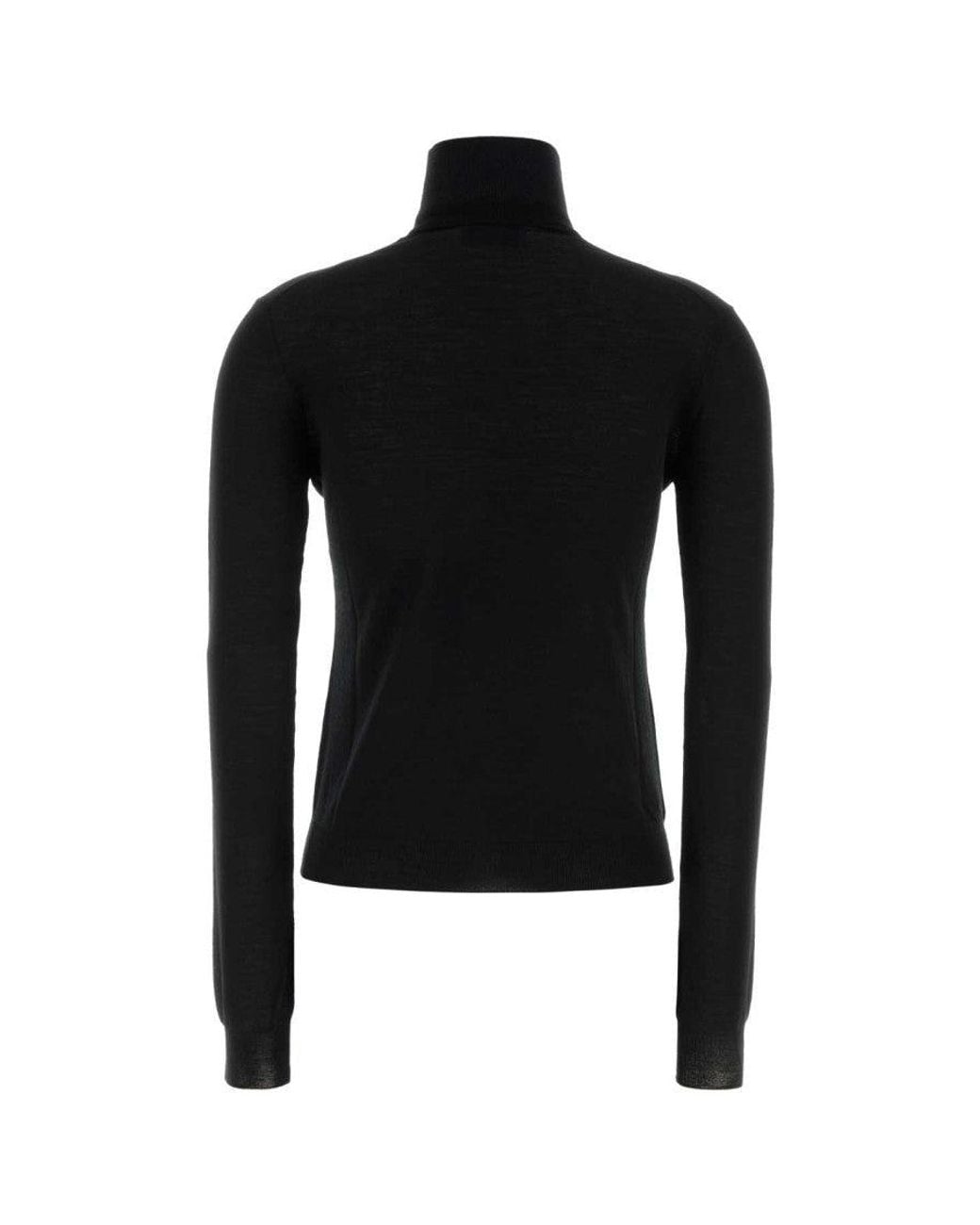 Prada Black Turtle Neck Sweater