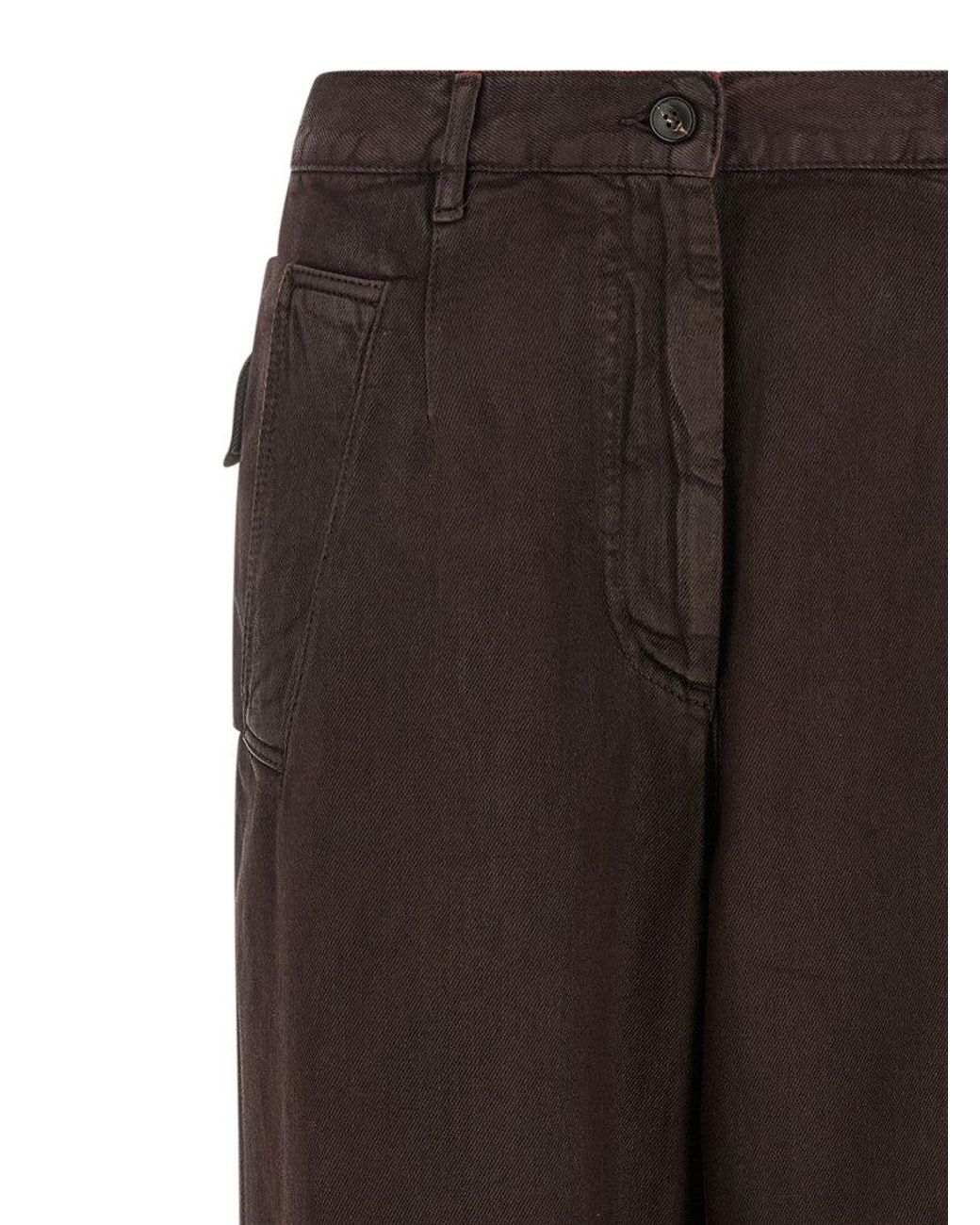 Dries Van Noten Brown Relaxed High Rise Jeans