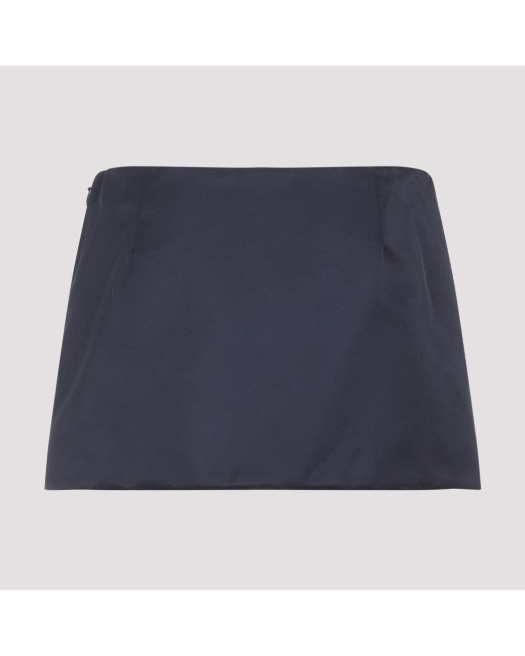Miu Miu Blue Logo Skirt