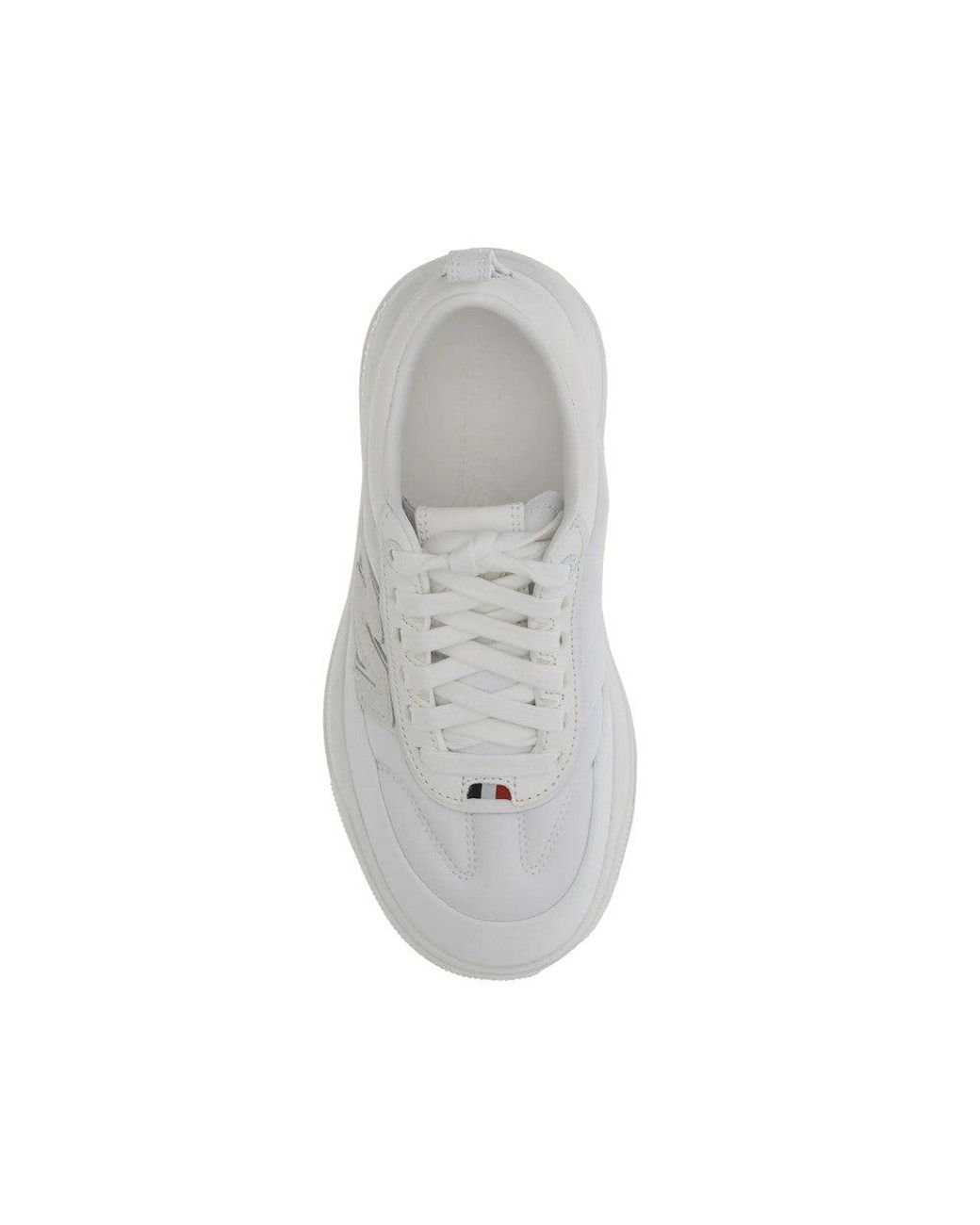 Moncler White Logo Monaco Sneaker