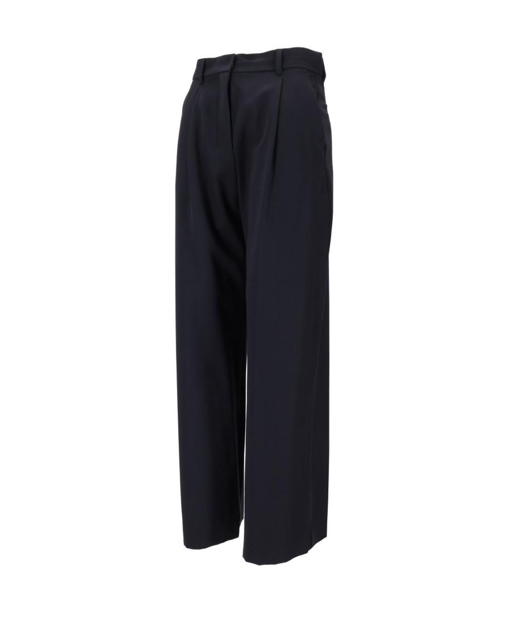 Max Mara Blue Tailored Flat Front Pant