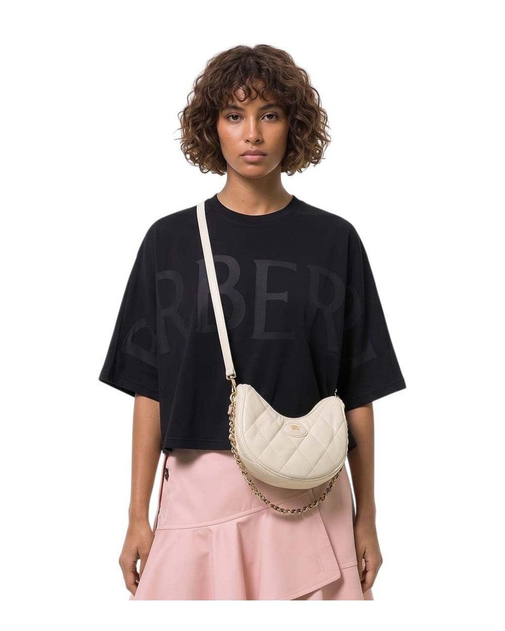 Burberry Natural Horseshoe Small Crossbody Bag