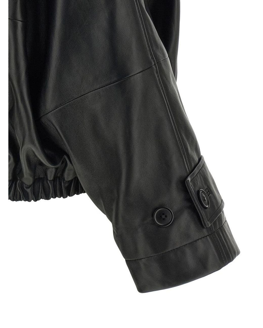 Rohe Black Solid Shirt Collar Jacket