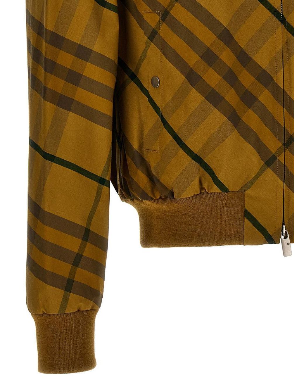 Burberry Green Check Print Jacket for men
