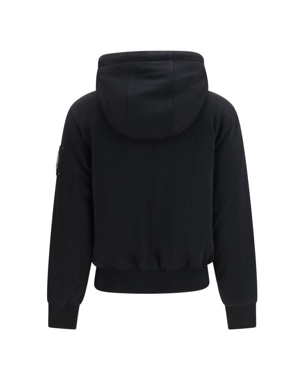 Moose Knuckles Black Solid Hood Sweatshirt