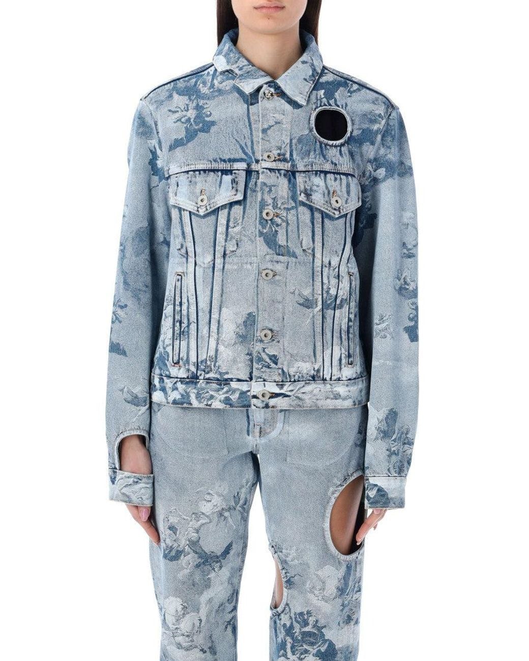Off-White c/o Virgil Abloh Blue Regular Fit Jacket