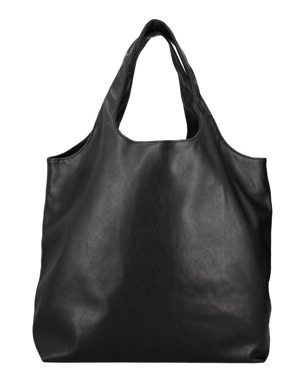 A.P.C. Black Ninon Logo-Print Tote Bag