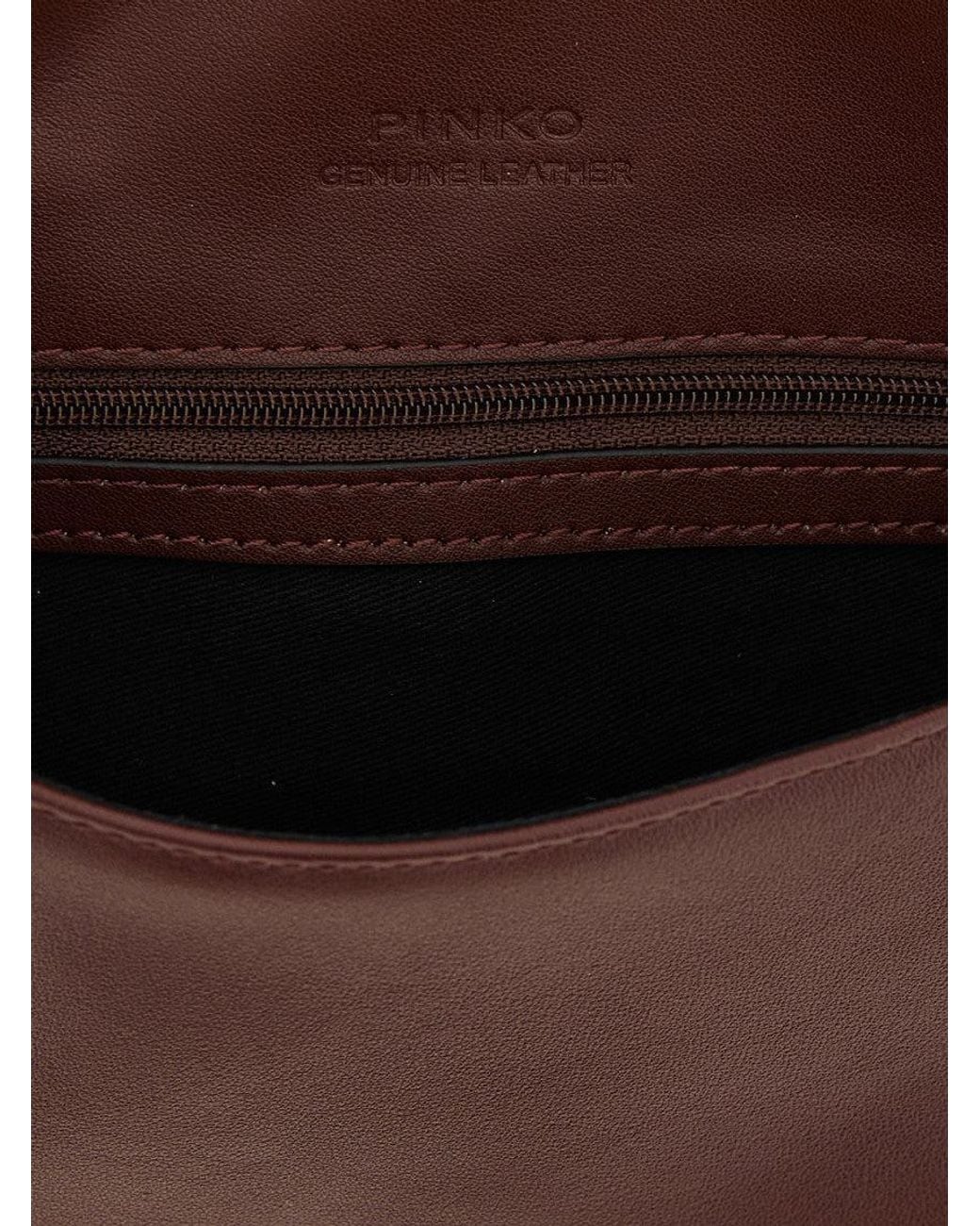 Pinko Purple Love Click Mini Crossbody Bag