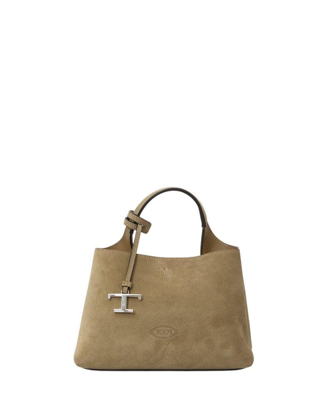 Tod's Metallic T Timeless Micro Tote