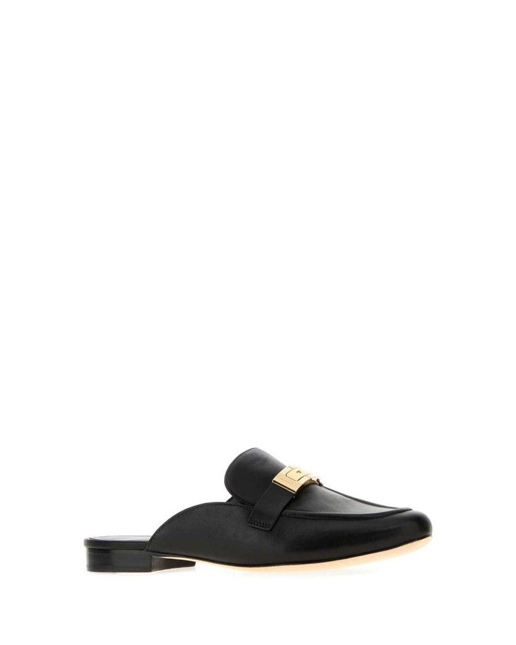 Tory Burch Black Tory Burch Leather Mule