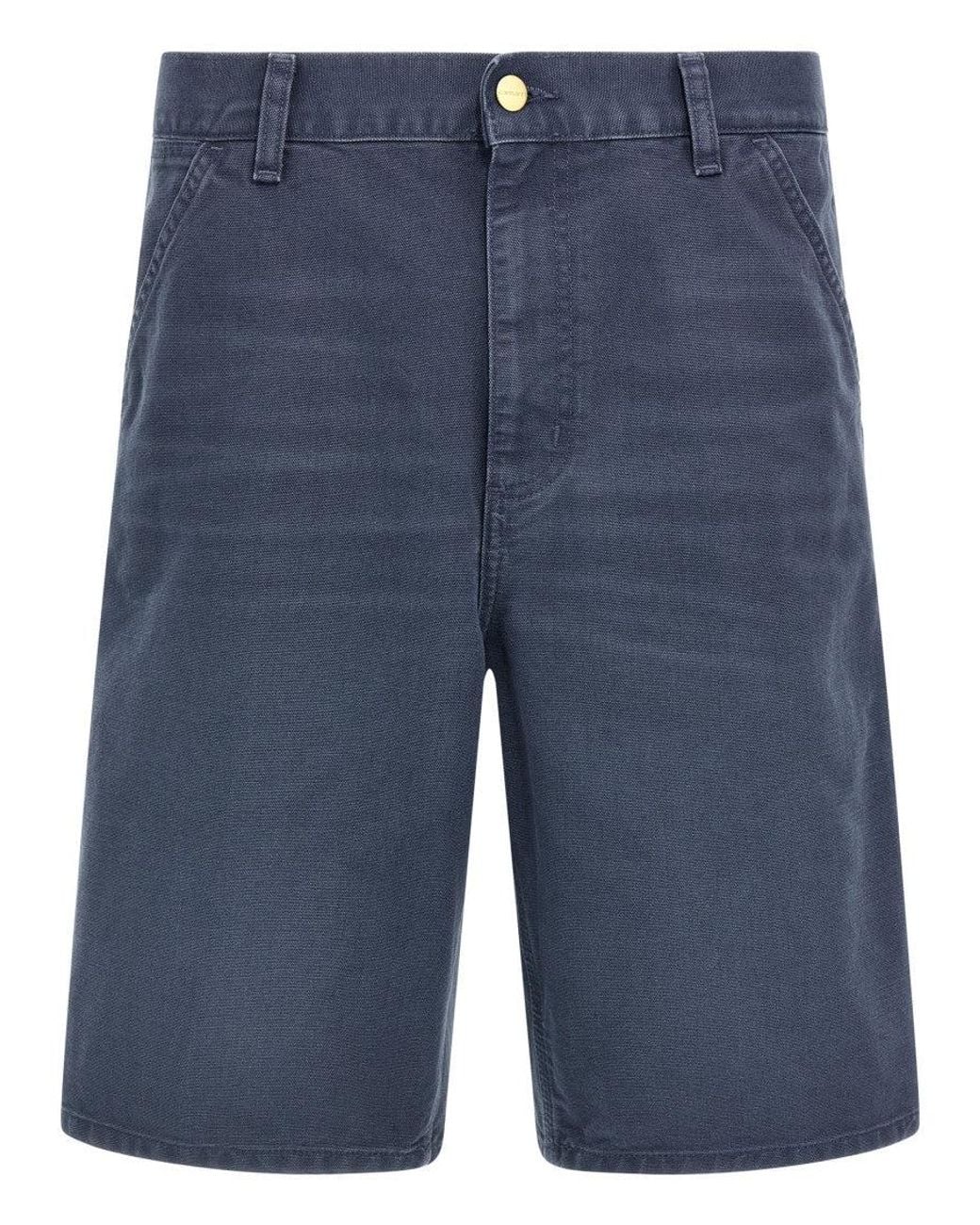 Carhartt Blue 'Single Knee' Bermuda Shorts for men