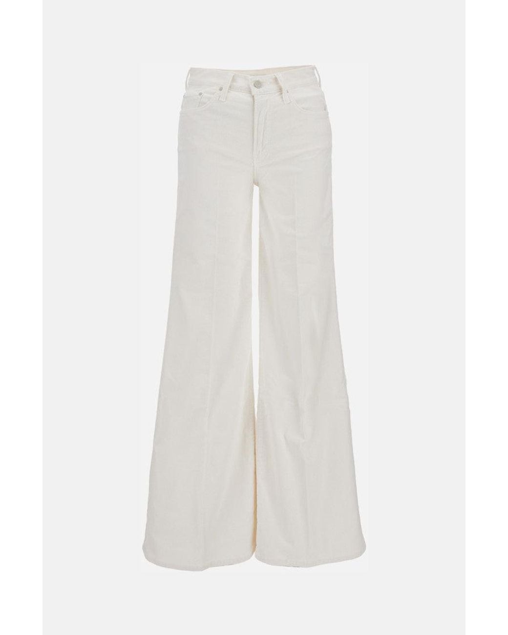 Mother White The Twister Sneak Jeans