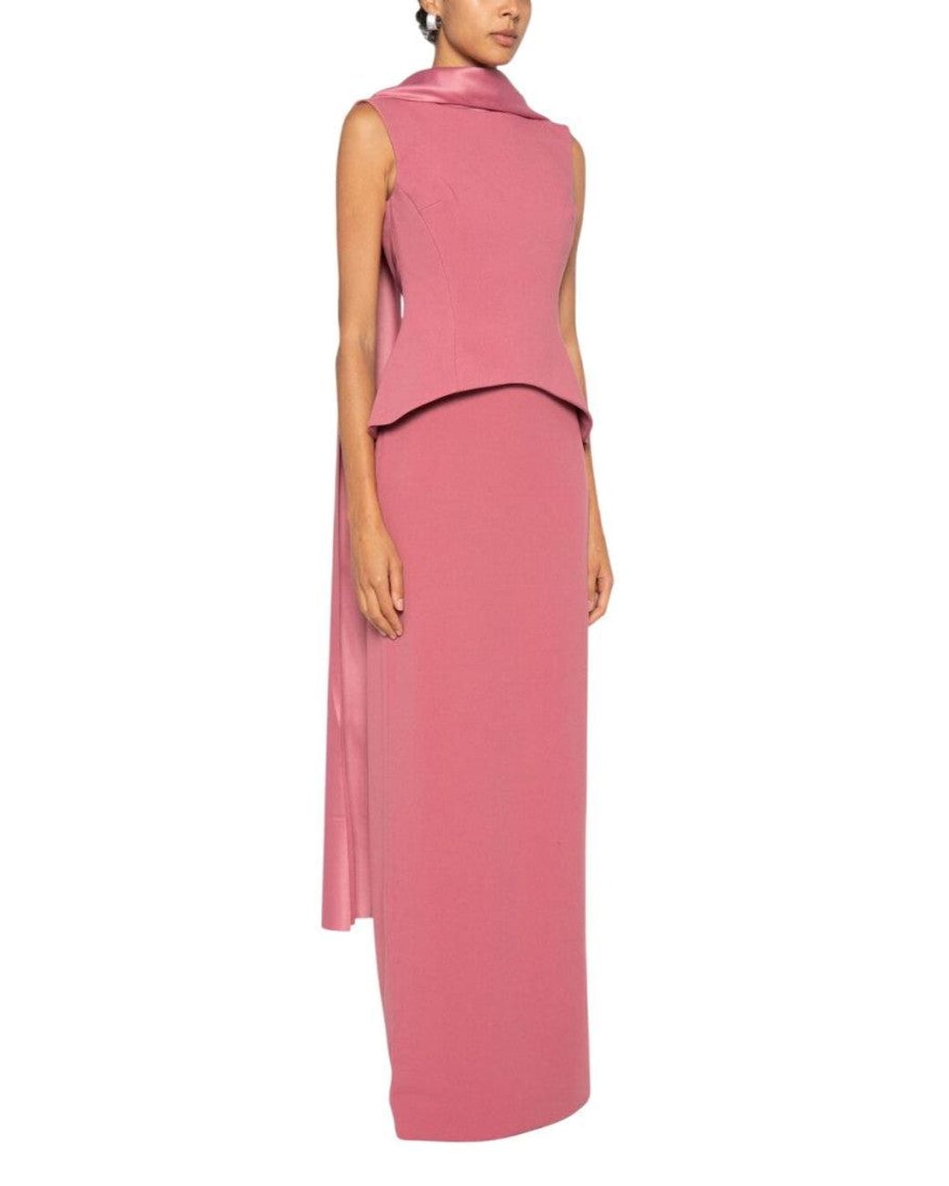 Solace London Pink Annie Maxi Dress