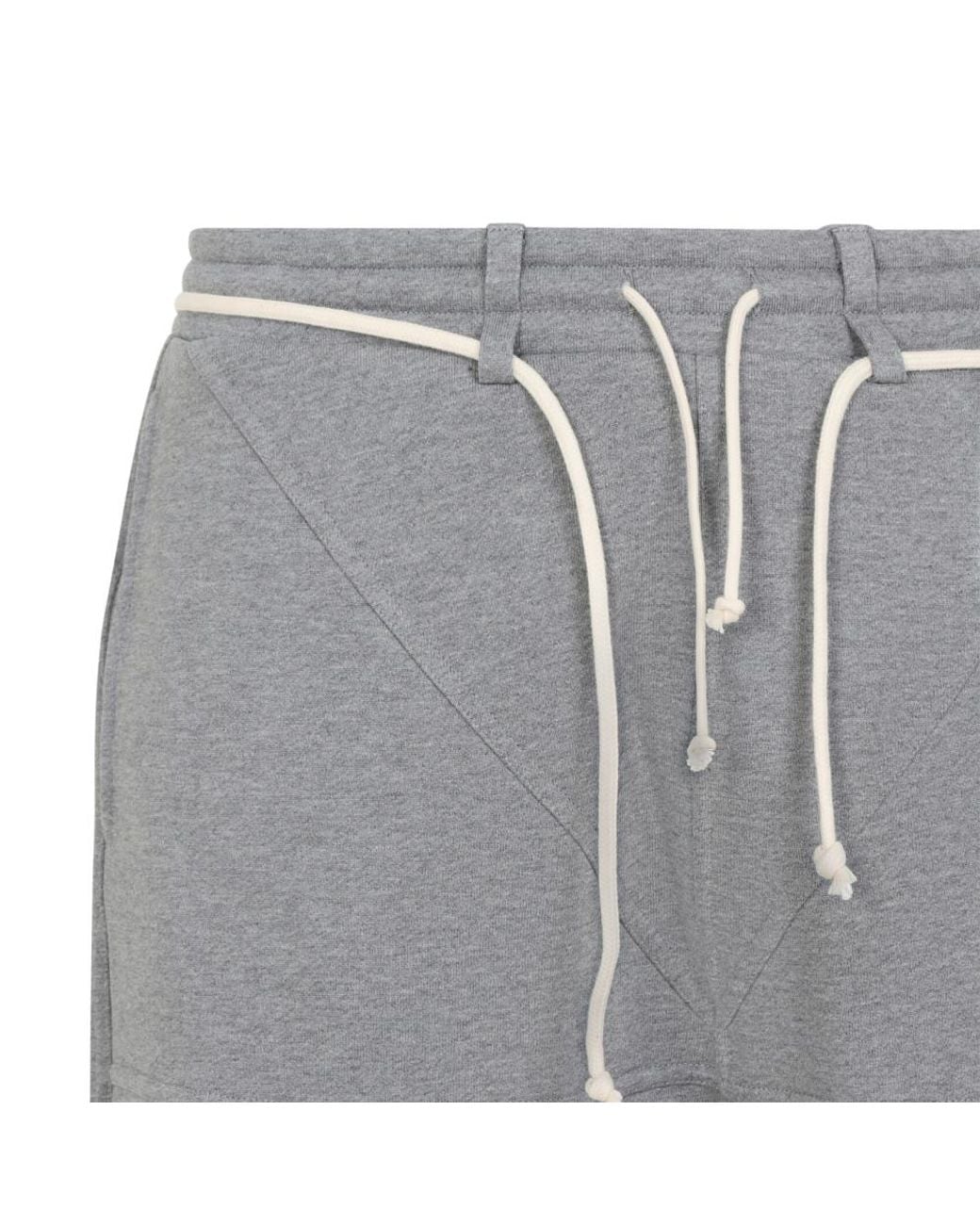 Mordecai Gray Solid Drawstring Shorts for men