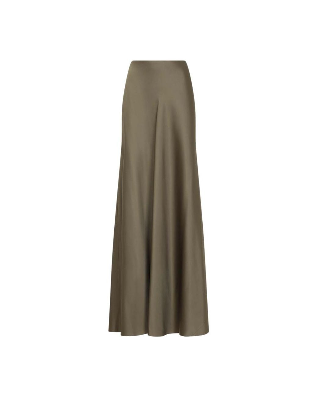 Ralph Lauren Green Solid Ankle Length Skirt