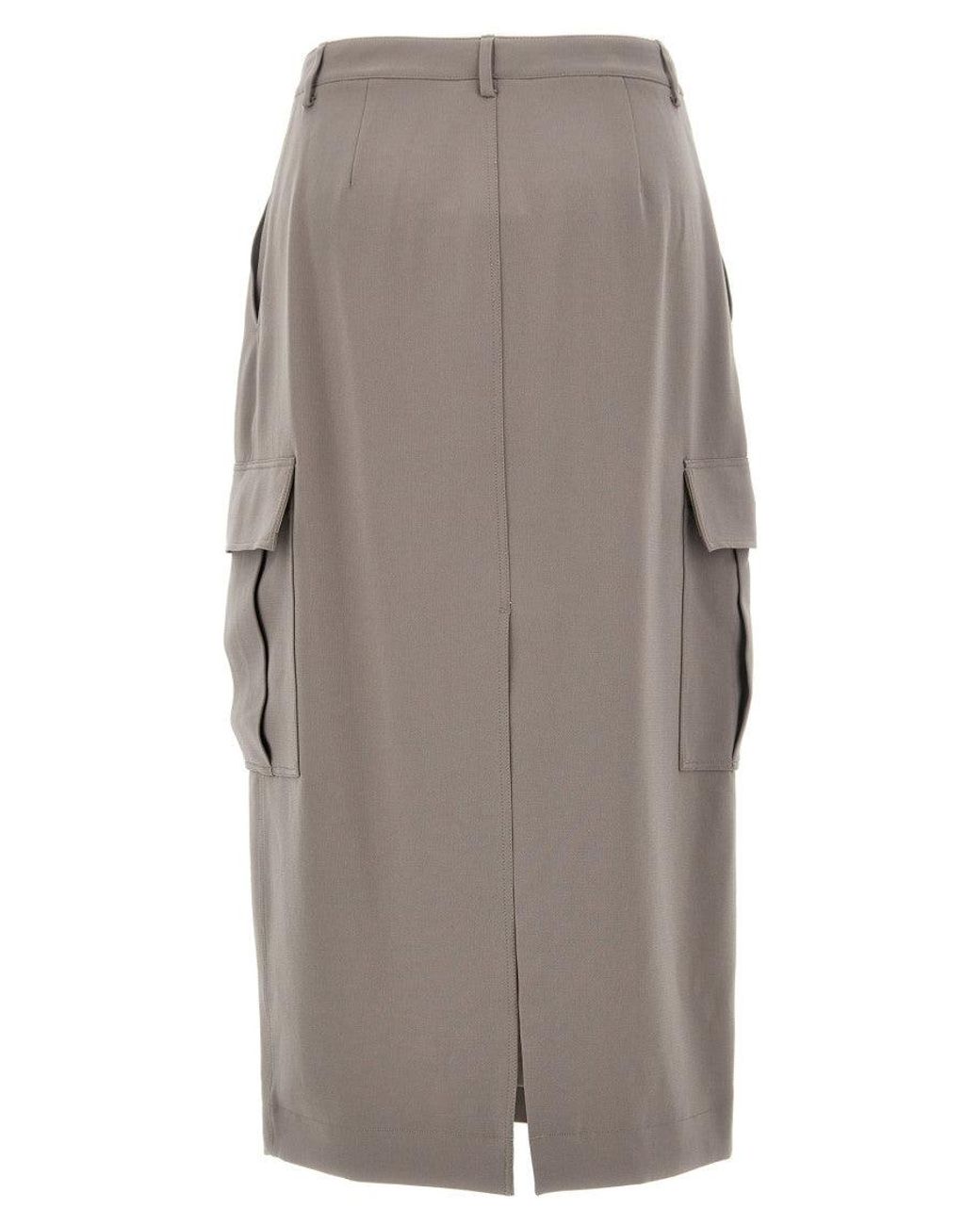 Theory Gray Relaxed Cargo Skirt