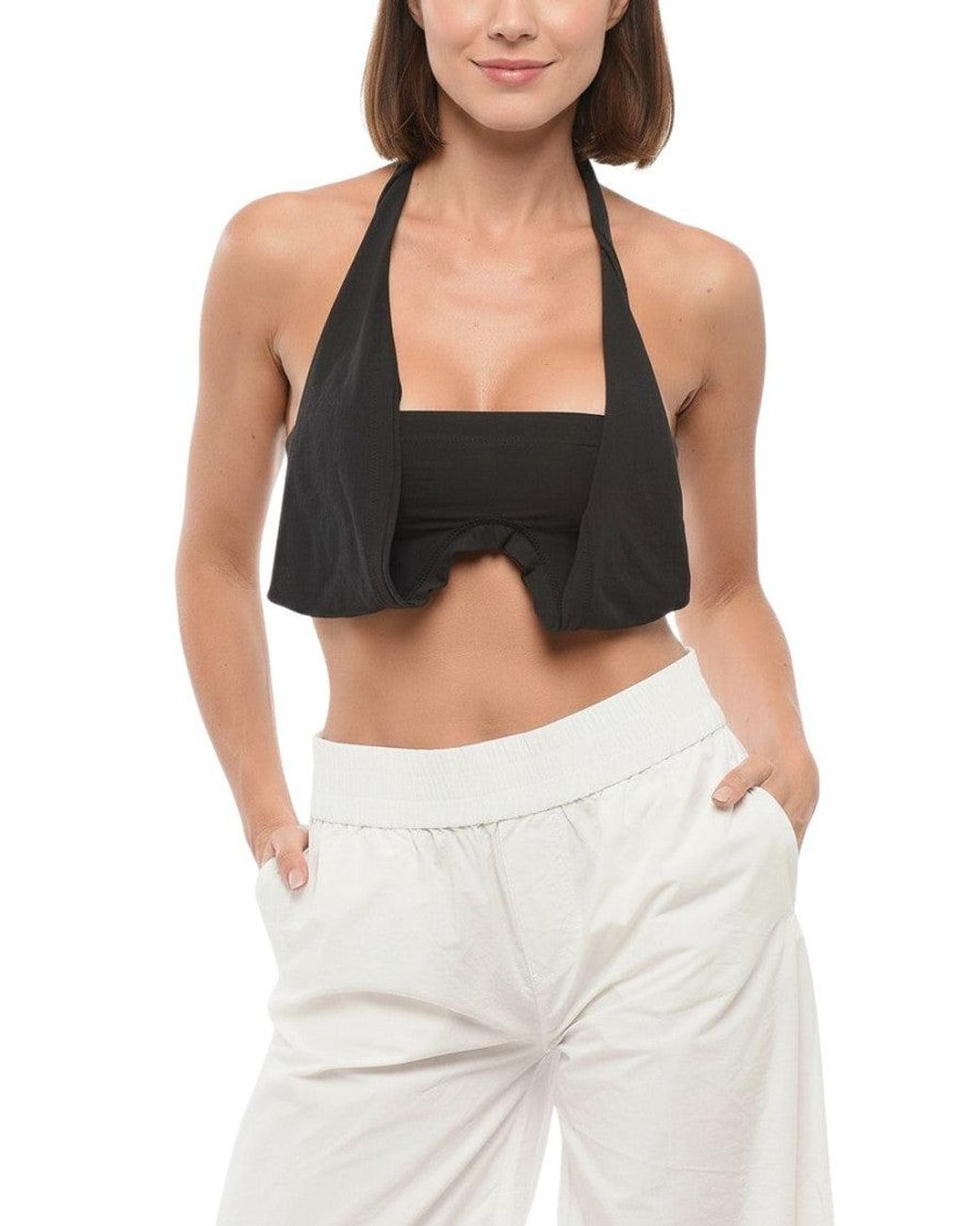 DSquared² Black Halter Neck Top