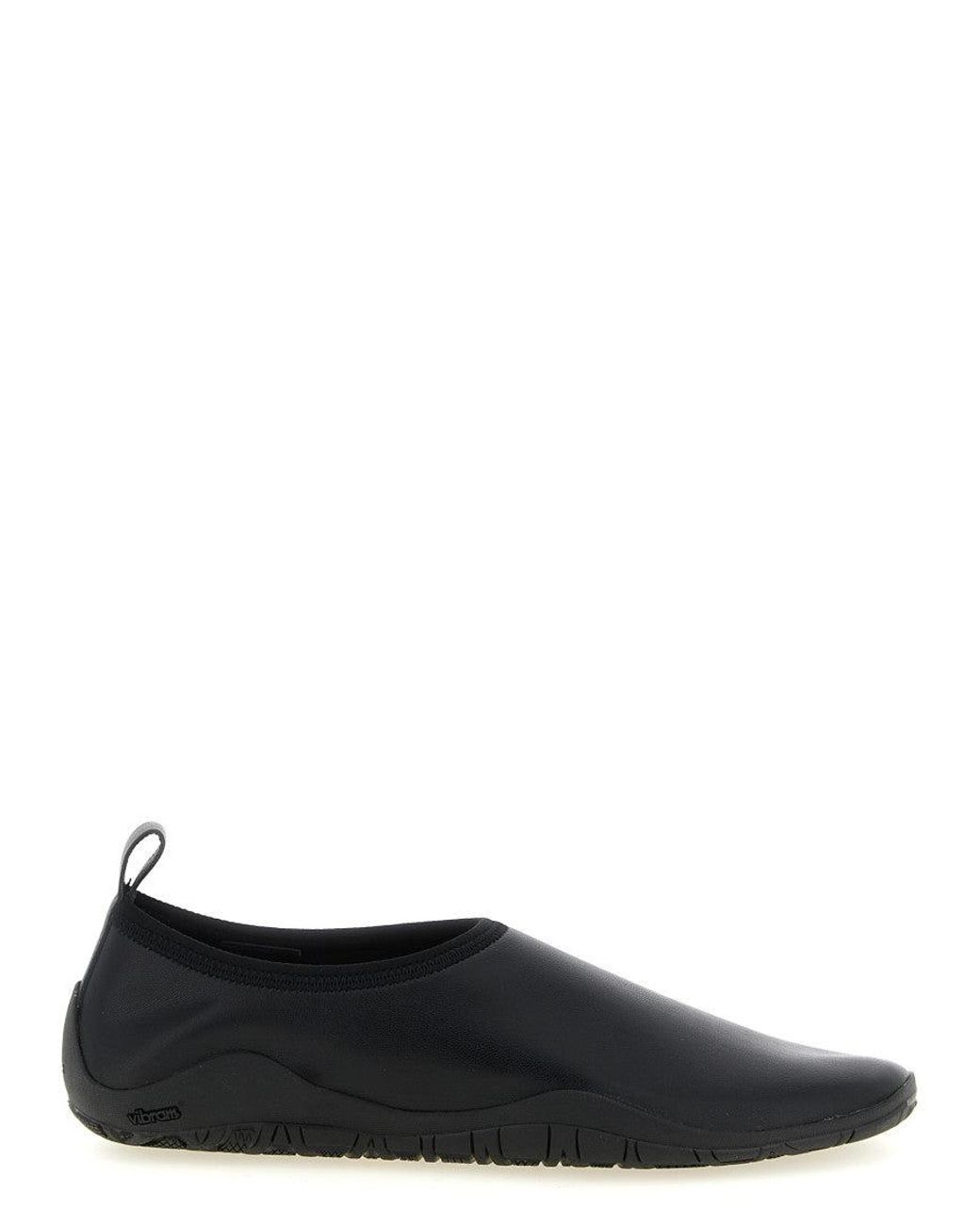 Jil Sander Black 'Elbe' Slippers