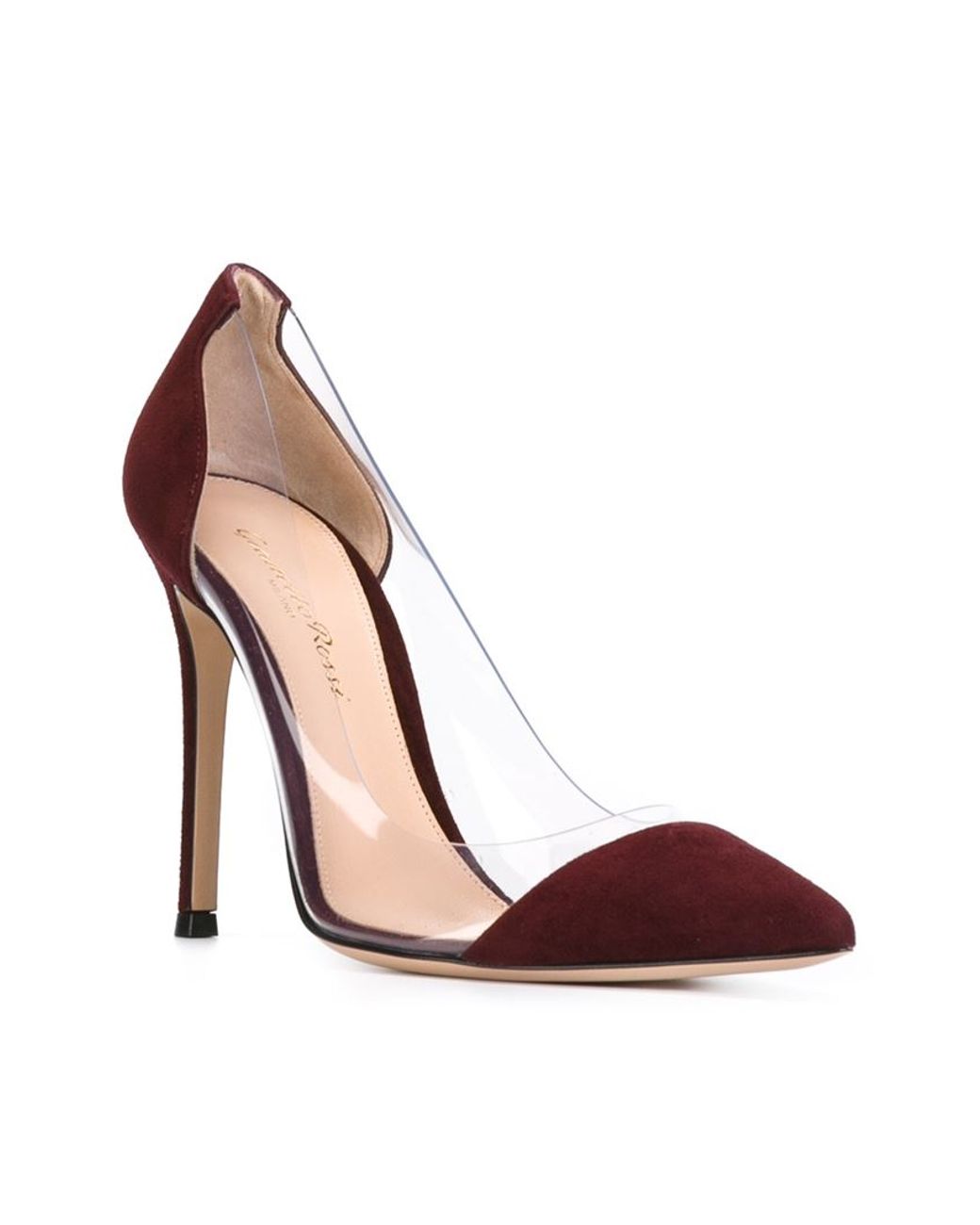 gianvito rossi red suede pumps