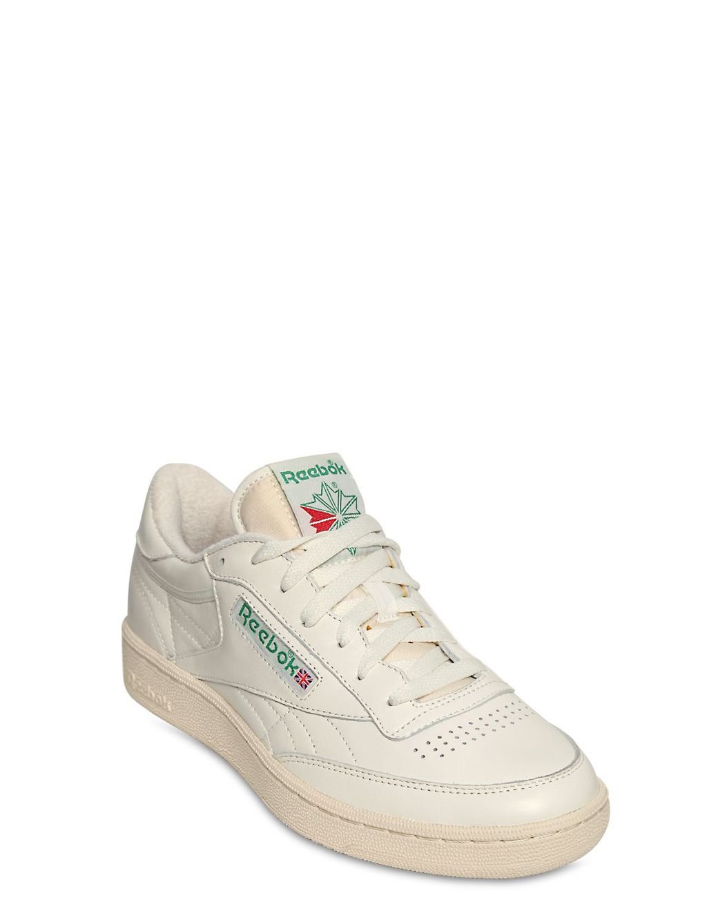 Reebok Club C 85 Vintage Leather Low-Top Sneakers in White for Men | Lyst