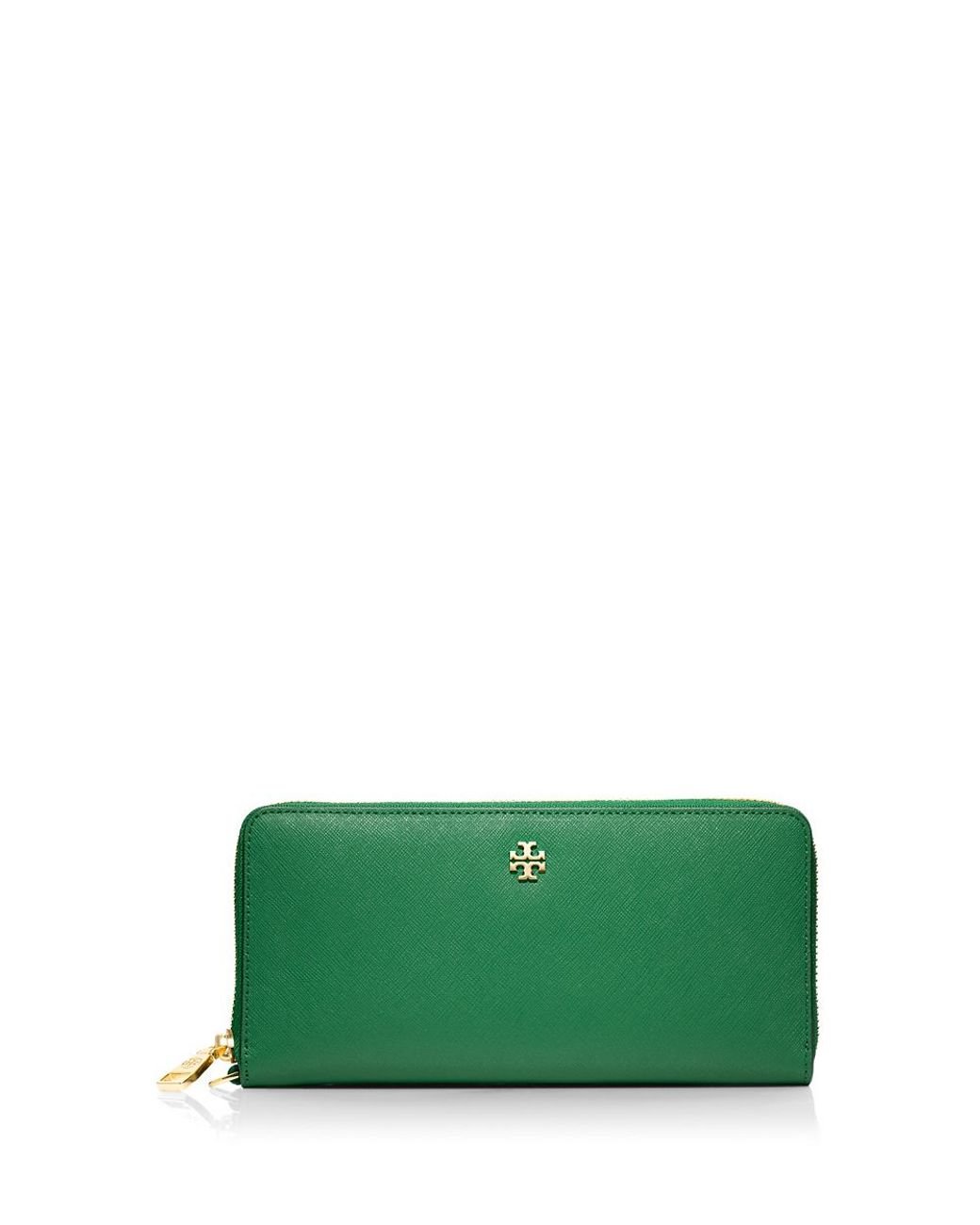 Tory Burch York Zip Passport Continental Wallet in Green Lyst