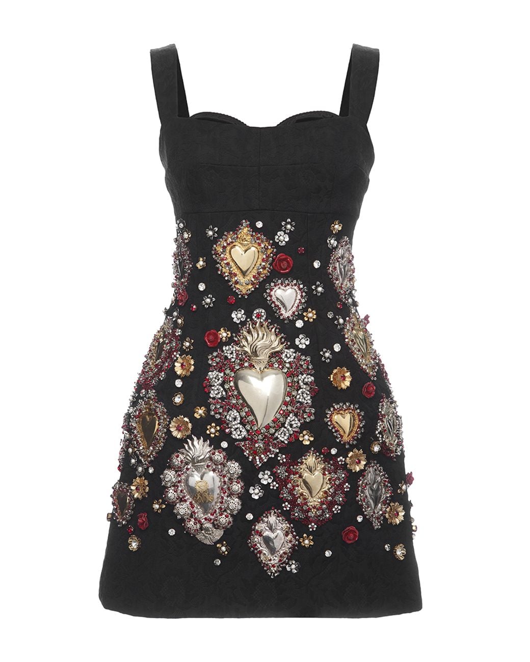 Dolce & Gabbana Sacred Heart Embellished Brocade Cocktail Dress in Black | Lyst Dolce & Gabbana Sacred Heart Embellished Brocade Cocktail Dress in Black | Lyst