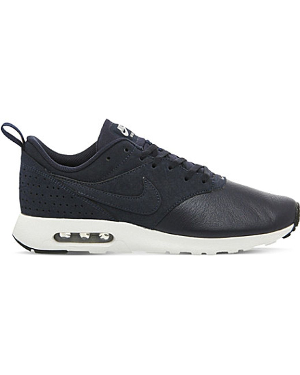 Nike Air Max Tavas Leather Trainers Black for Men | Lyst