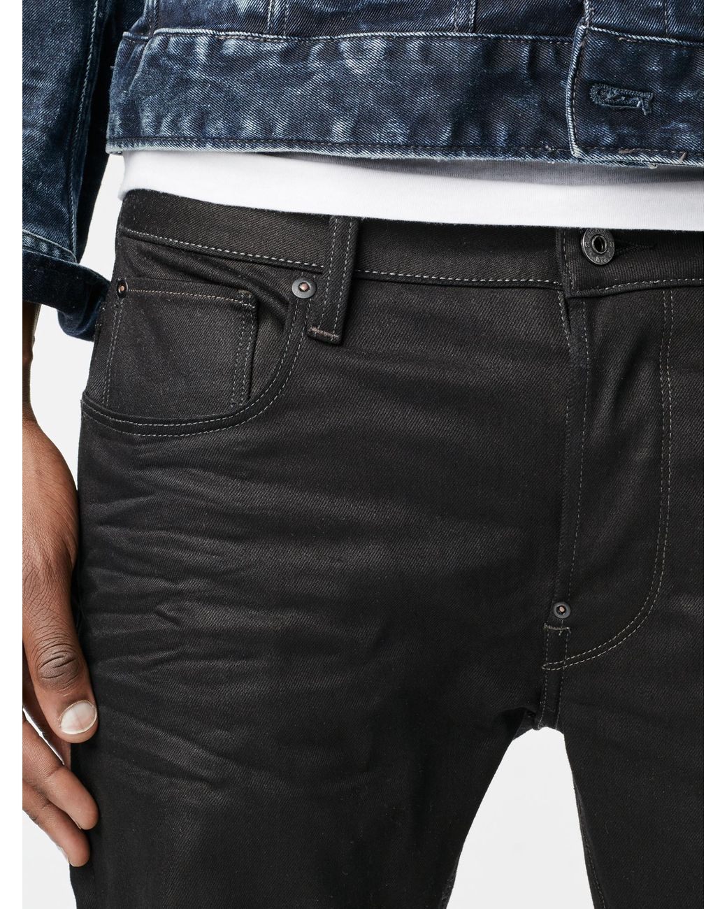 G-Star RAW Revend Straight Jeans in Black for Men | Lyst UK