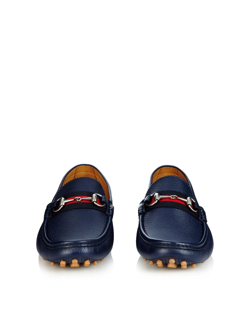 Gucci Damo Leather Loafers in Blue for Men | Lyst