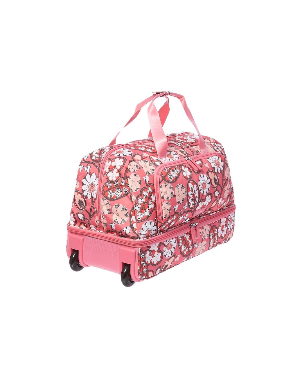 Vera Bradley Lighten Up Large Wheeled Duffel in Pink | Lyst