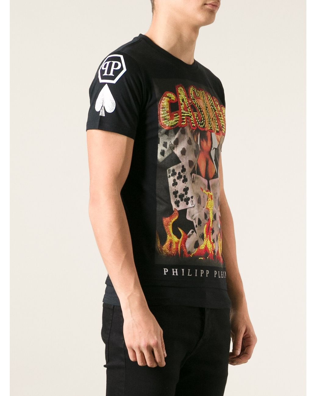 Philipp Plein Casino Print Tshirt in 