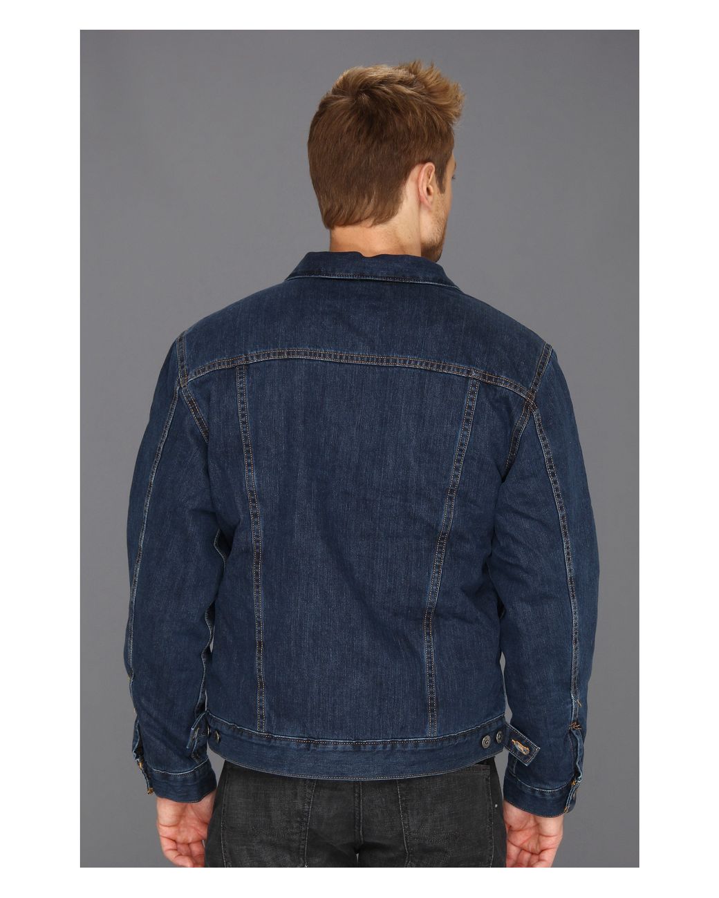 Carhartt Big And Tall Sherpa Lined Denim Jean Jacket In Blue For Men Lyst