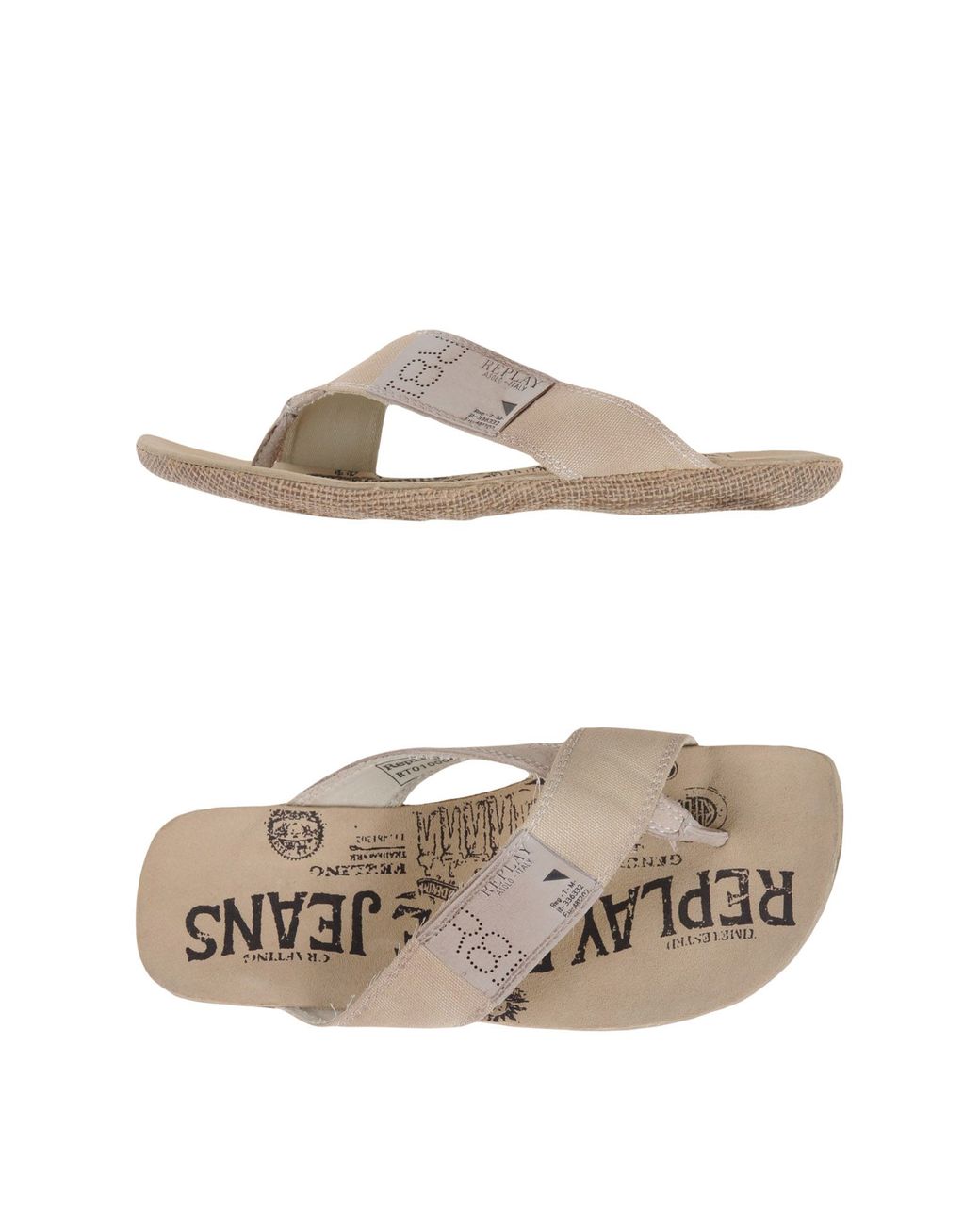 Replay Thong Sandal in Natural for Men | Lyst Australia
