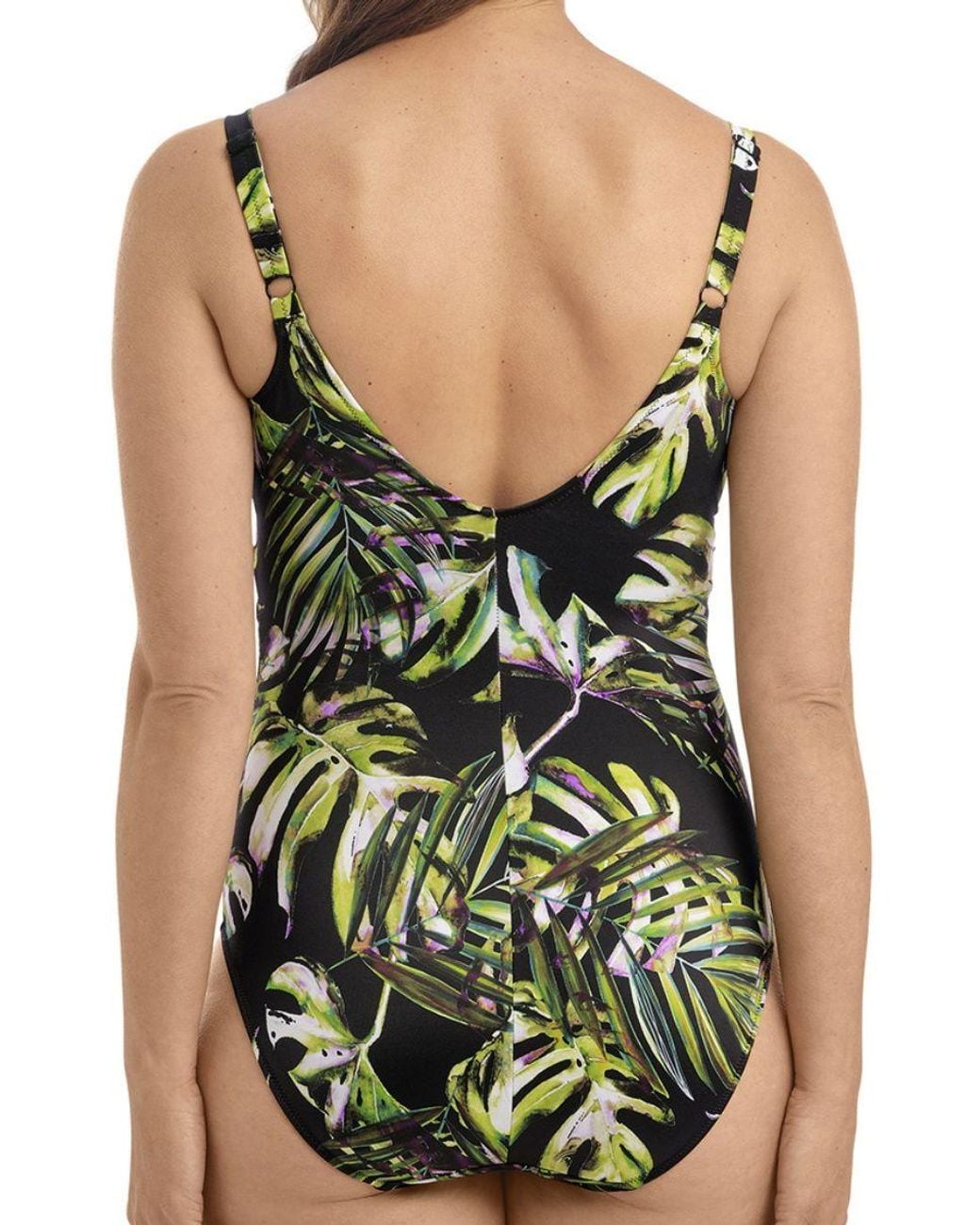 Fantasie Green Palm Valley Twist Front Swimsuit