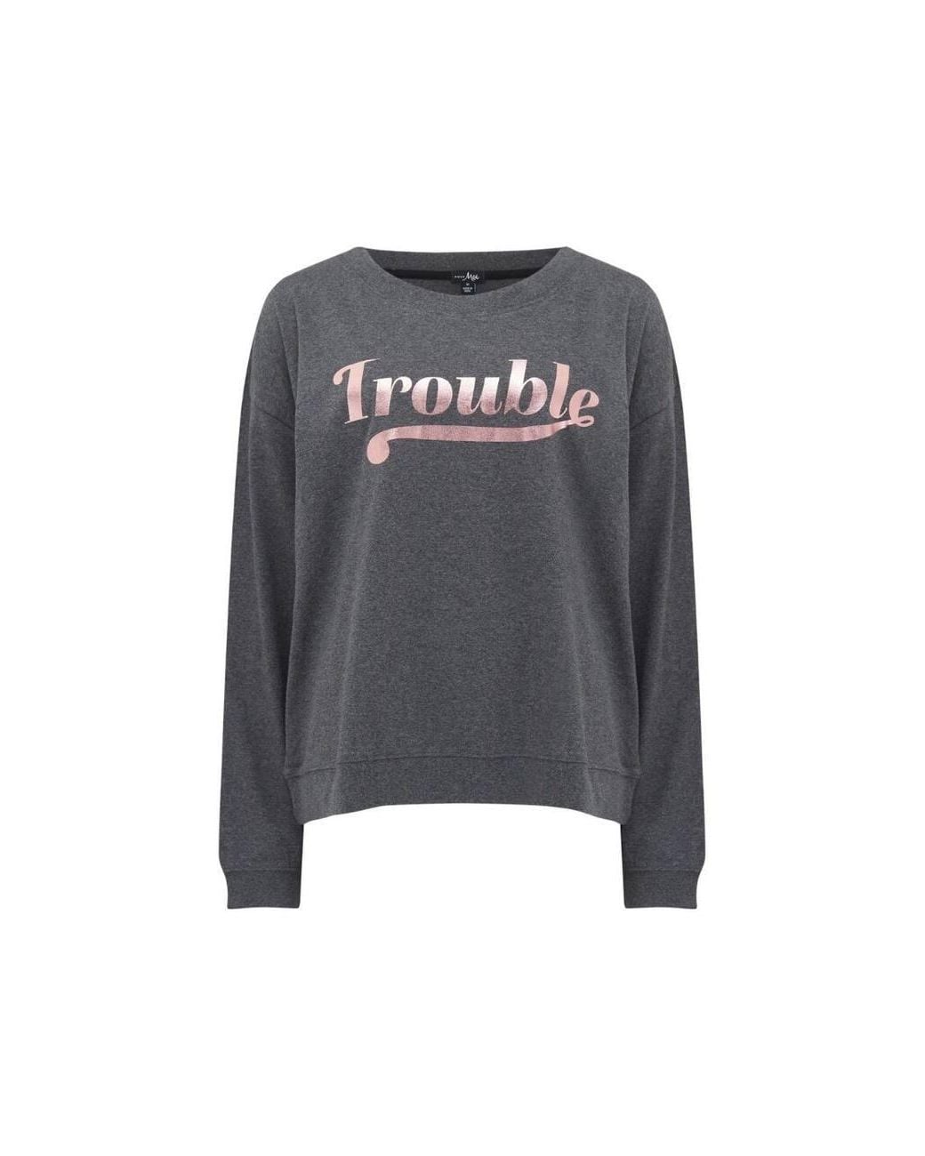 Pour Moi Gray Trouble Jersey Jogger Pyjama Set