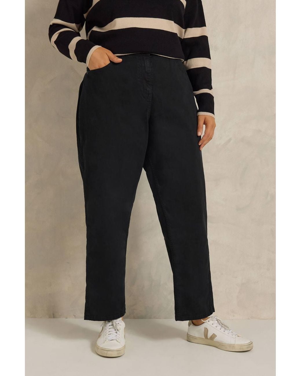 Evans Black Barrel Leg Jeans