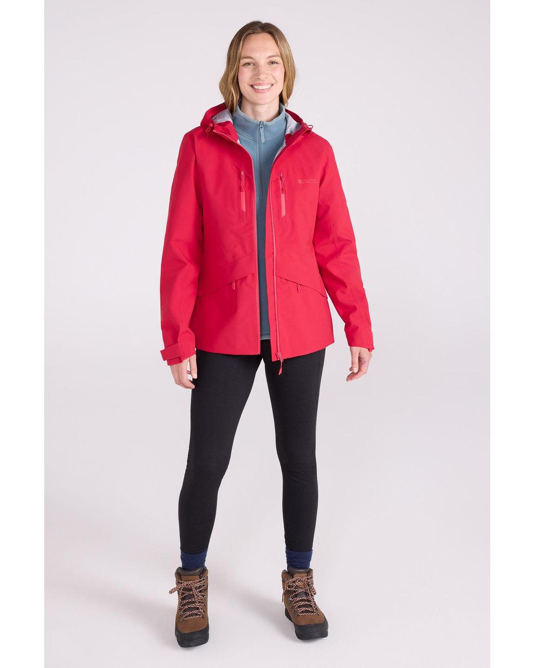 Mountain Warehouse Red 'Rhine Extreme' Waterproof Breathable Hooded 3 Layer Winter Jacket