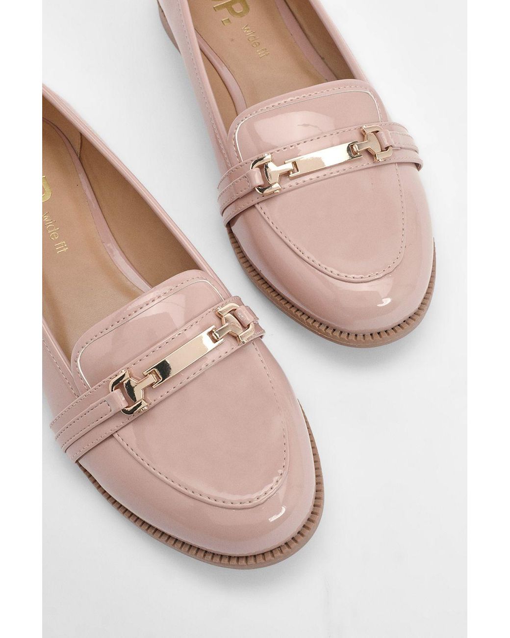 Dorothy Perkins Blue Wide Fit Lora Snaffle Loafers