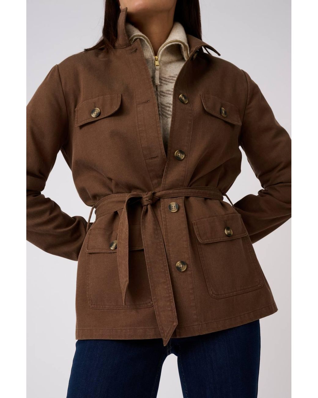 DAMART Blue Safari Style Jacket