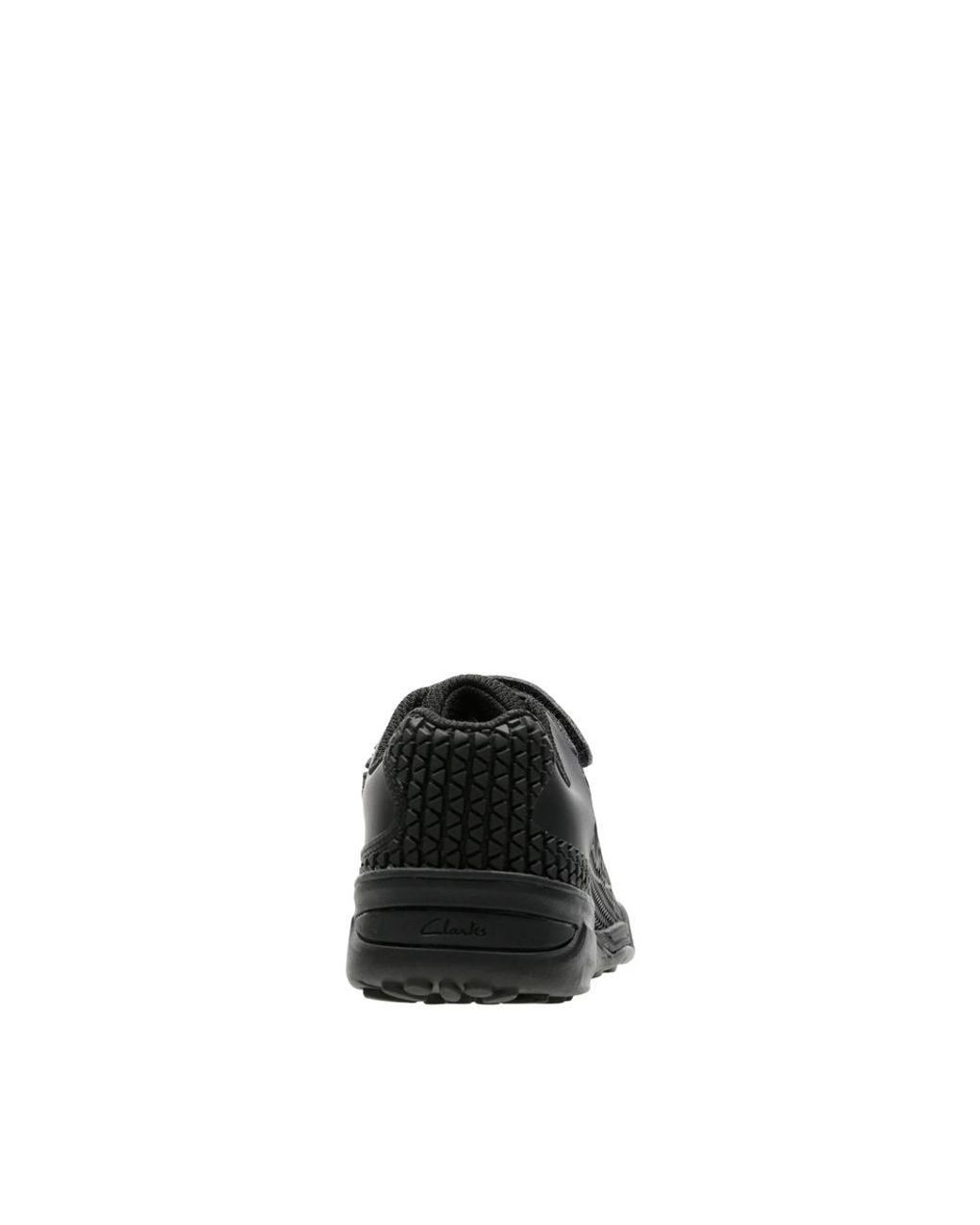 Clarks Black Award Blaze Kid Trainers