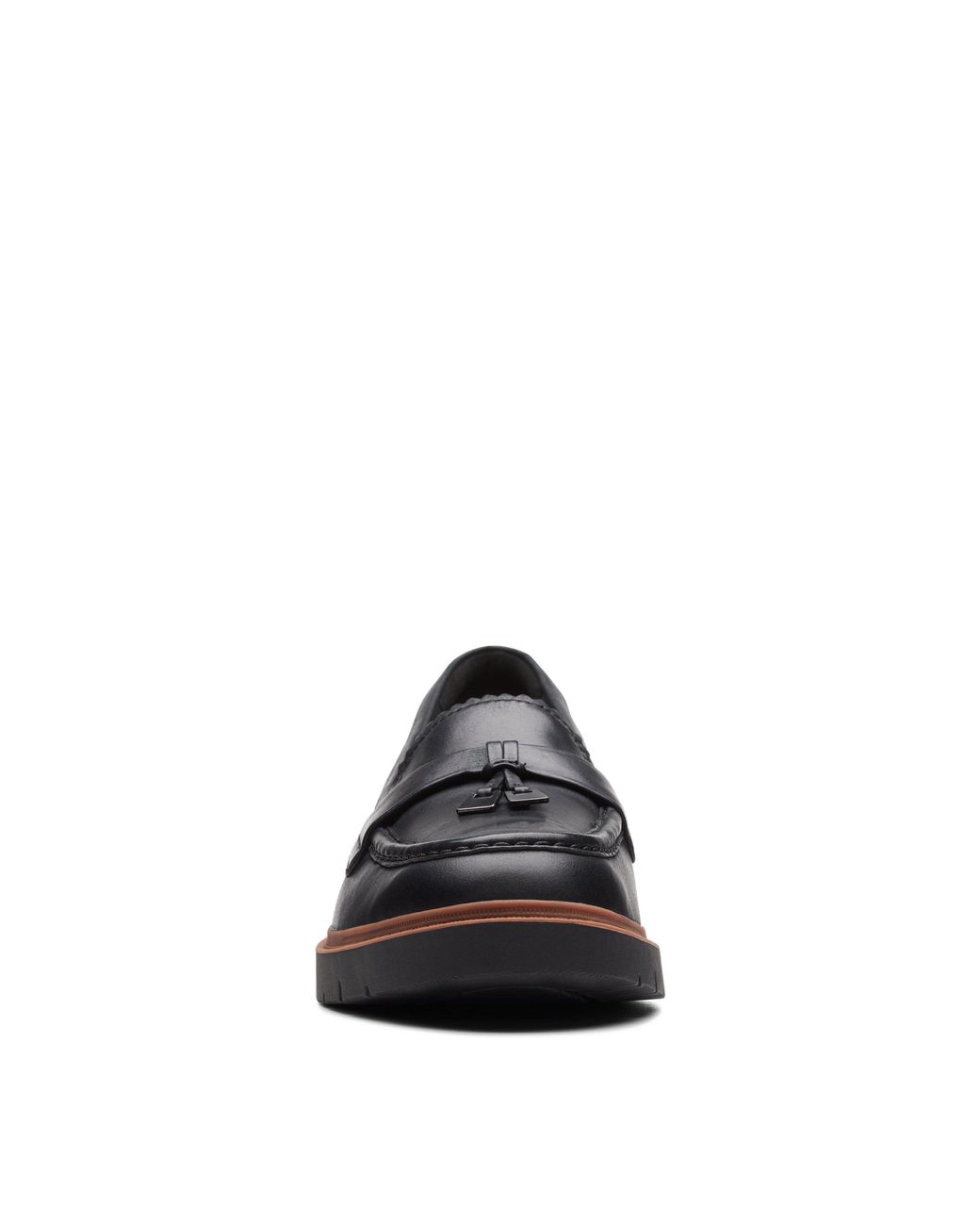 Clarks Black Westlynn Bella Leather Loafers, Slip Ons