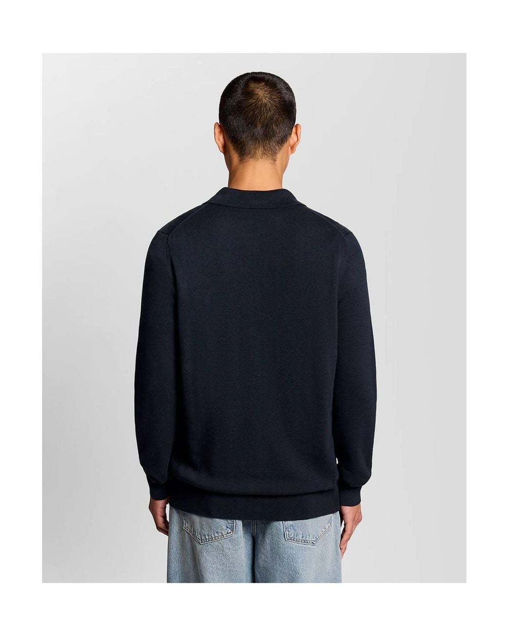 Lyle & Scott Blue Cotton Knitted Shirt for men